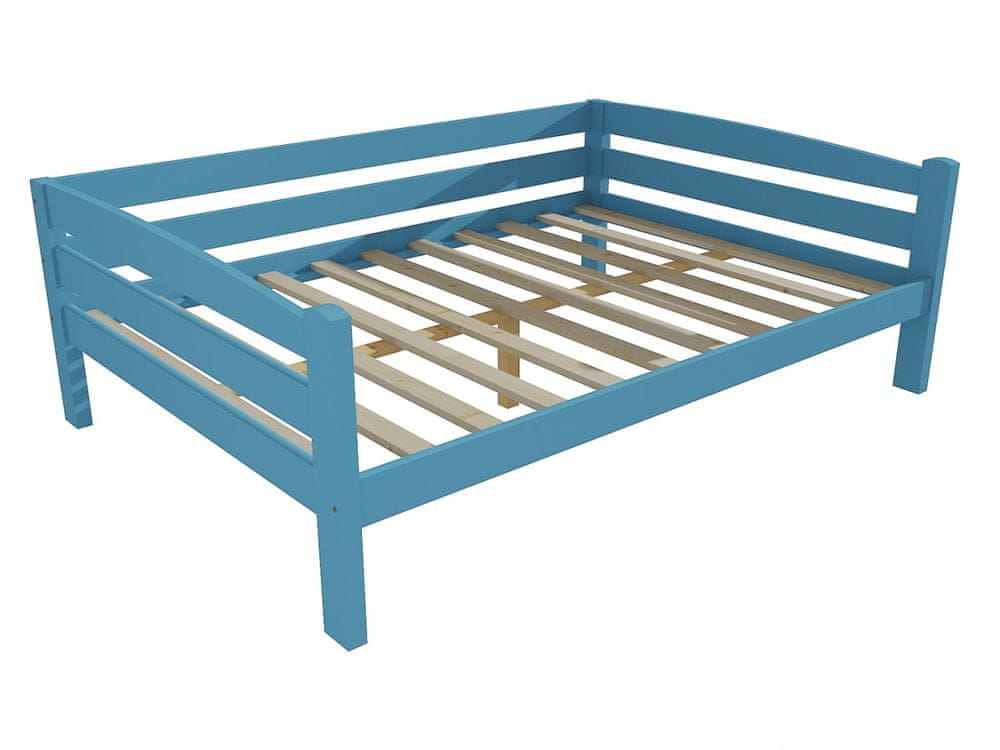 eoshop Detská posteľ DP 010 XL (Rozmer: 120 x 200 cm, Farba dreva: farba modrá)